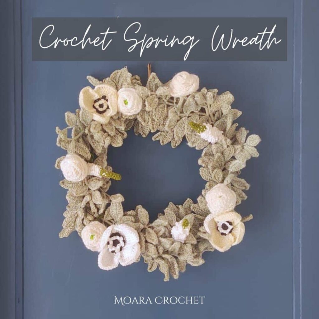 Crochet Spring Wreath Moara Crochet 💕